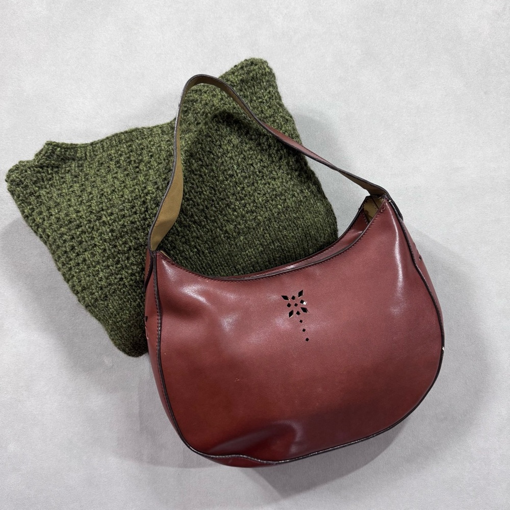 VINTAGE EMILIE BROWN SHOULDER BAG